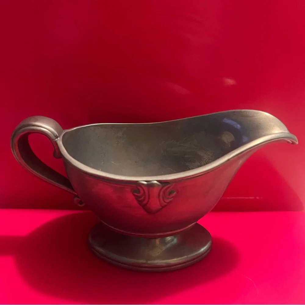 Lenox Pewter Gravy Boat and tray